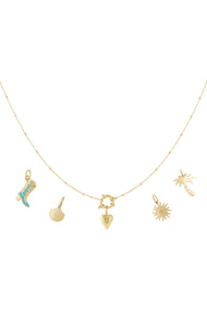 Heart with boot DIY necklace