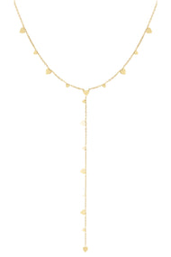 Necklace coins with center piece - Silver Color color