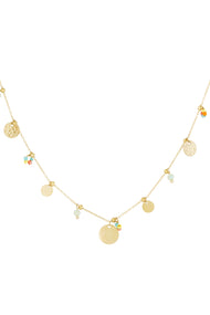 color pop coins necklace