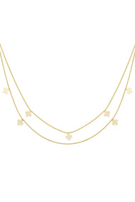 double clover necklace