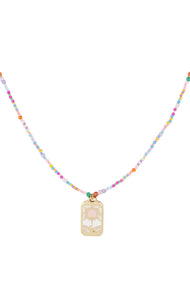 Colorful sunshine necklace - Multi