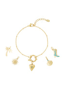 Heart with stone DIY bracelet