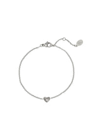 Bracelet Always in my Heart Silver Color Stainless Steel