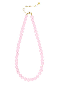 Necklace with medium beads-10mm