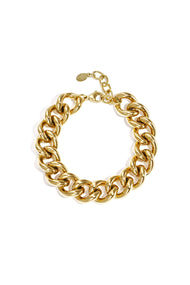 Statement link bracelet