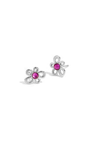Stainless Steel Stud Earrings Flower Simple Daily Simple Series Women's jewelry