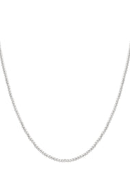 Solid bead necklace-5mm