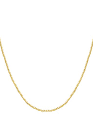 Solid bead necklace-4mm