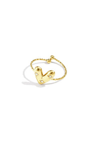 Stainless Steel Statement Rings Heart Casual Daily Simple Series Women's jewelry