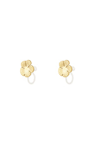 Flower Clip Earrings