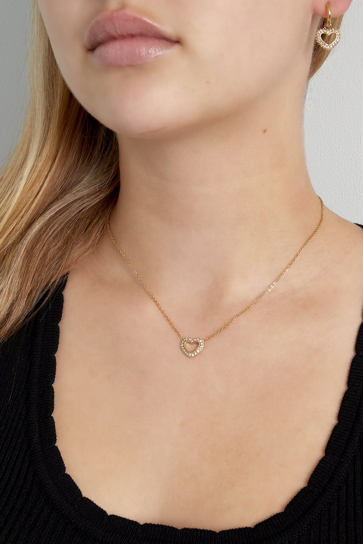 diamond heart necklace