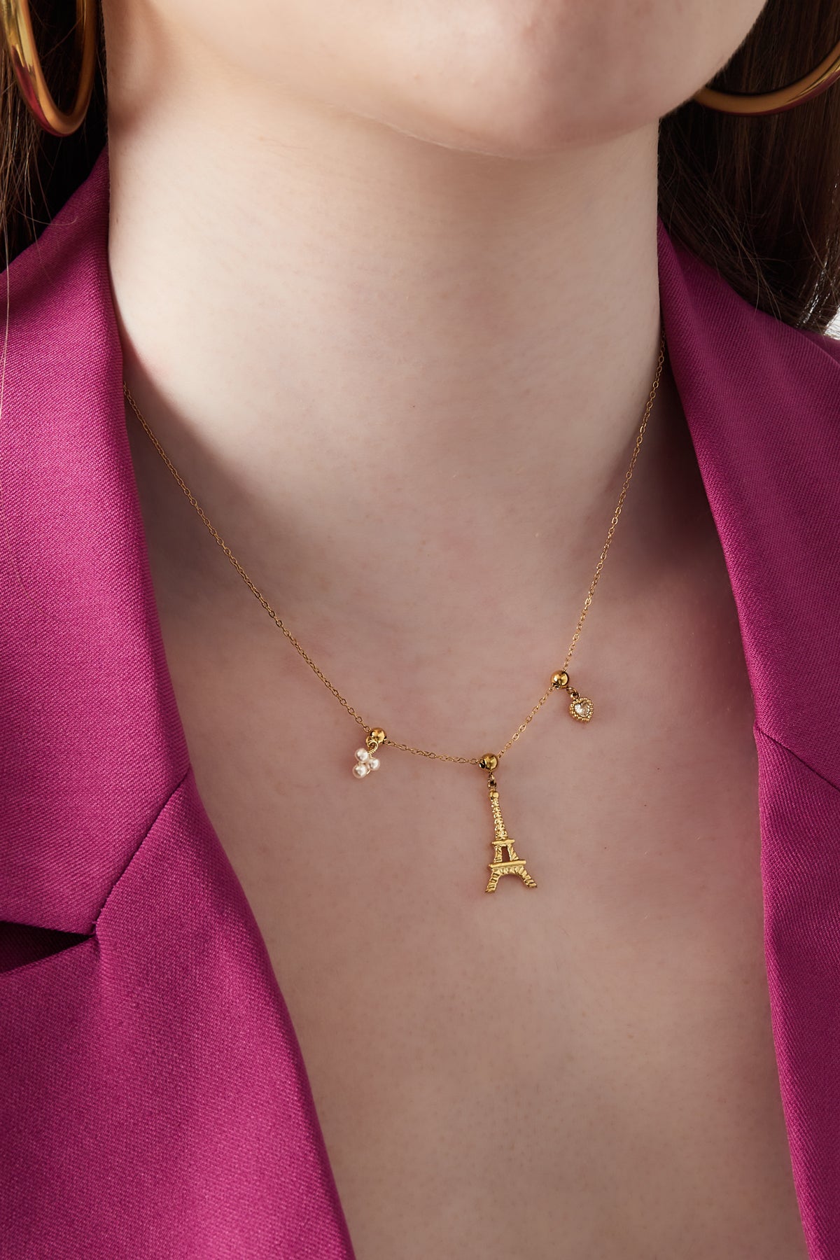 Eiffel tower necklace