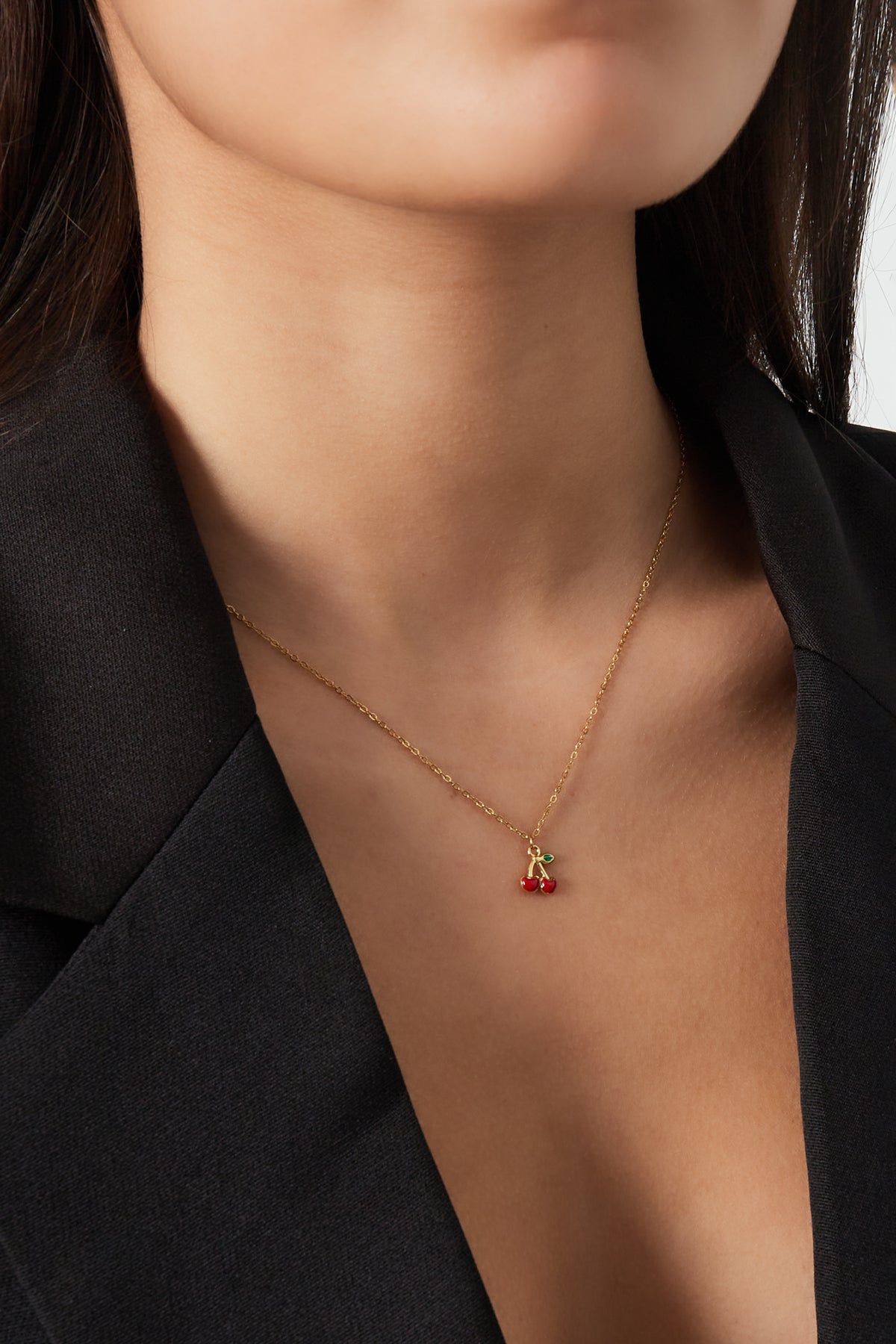 necklace cherry love