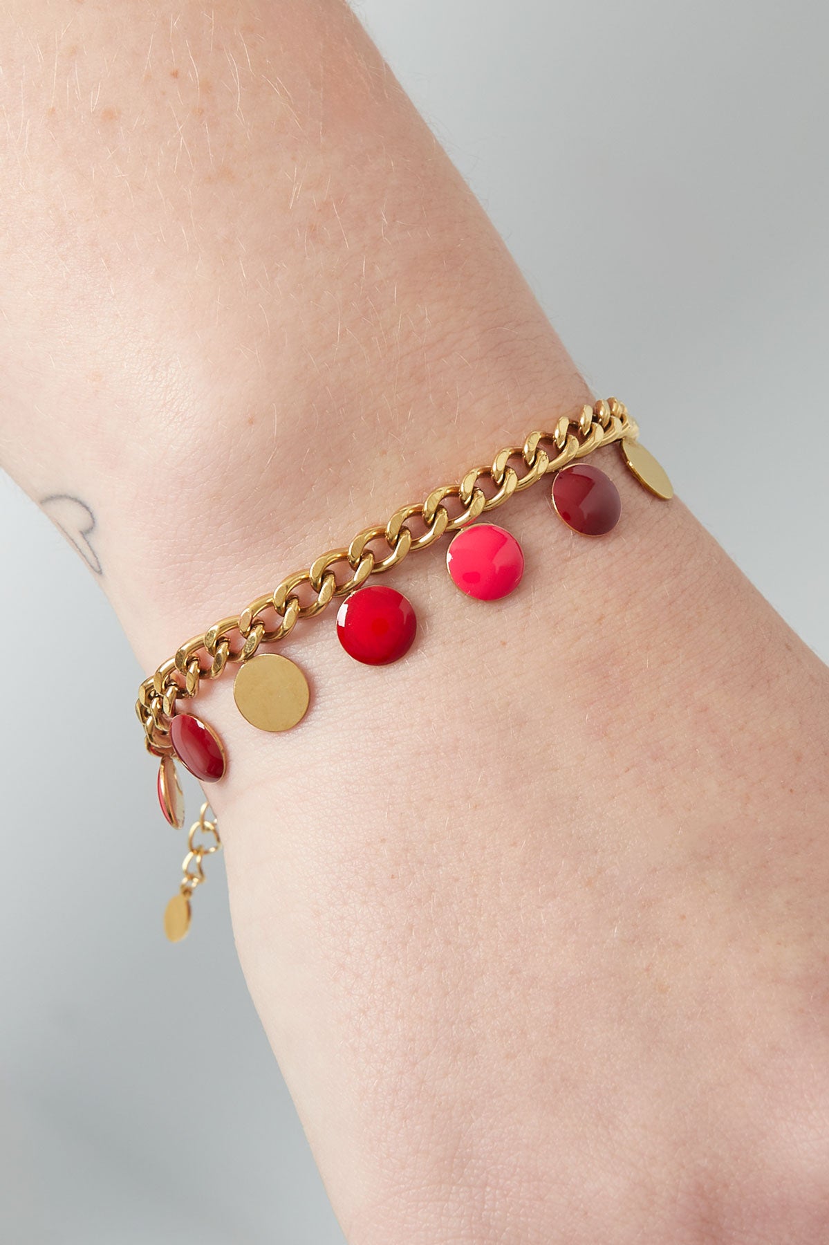 bracelet red coin