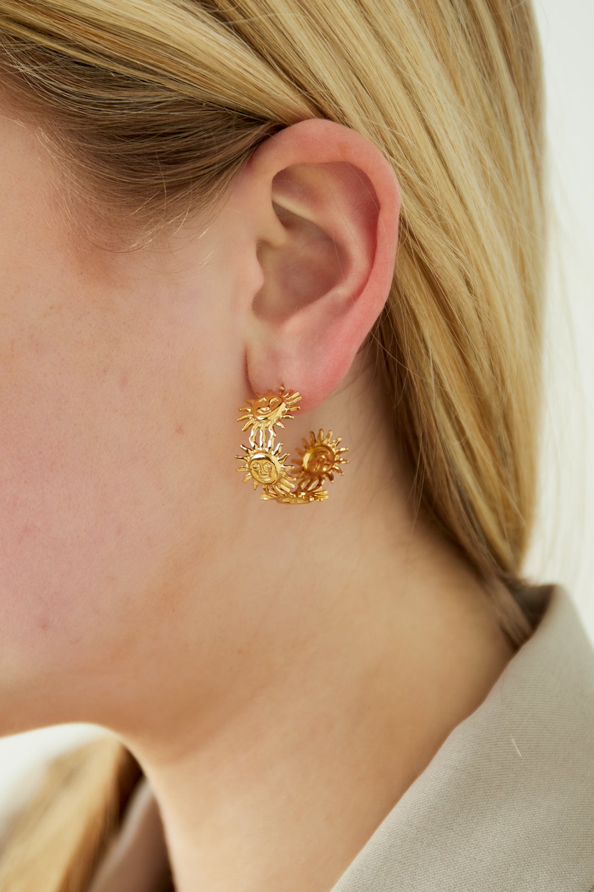 golden rays earrings