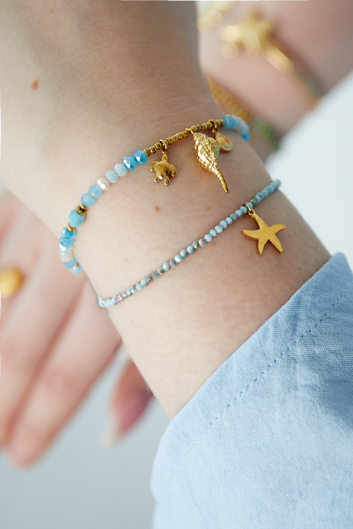 Bracelet colorful starfish