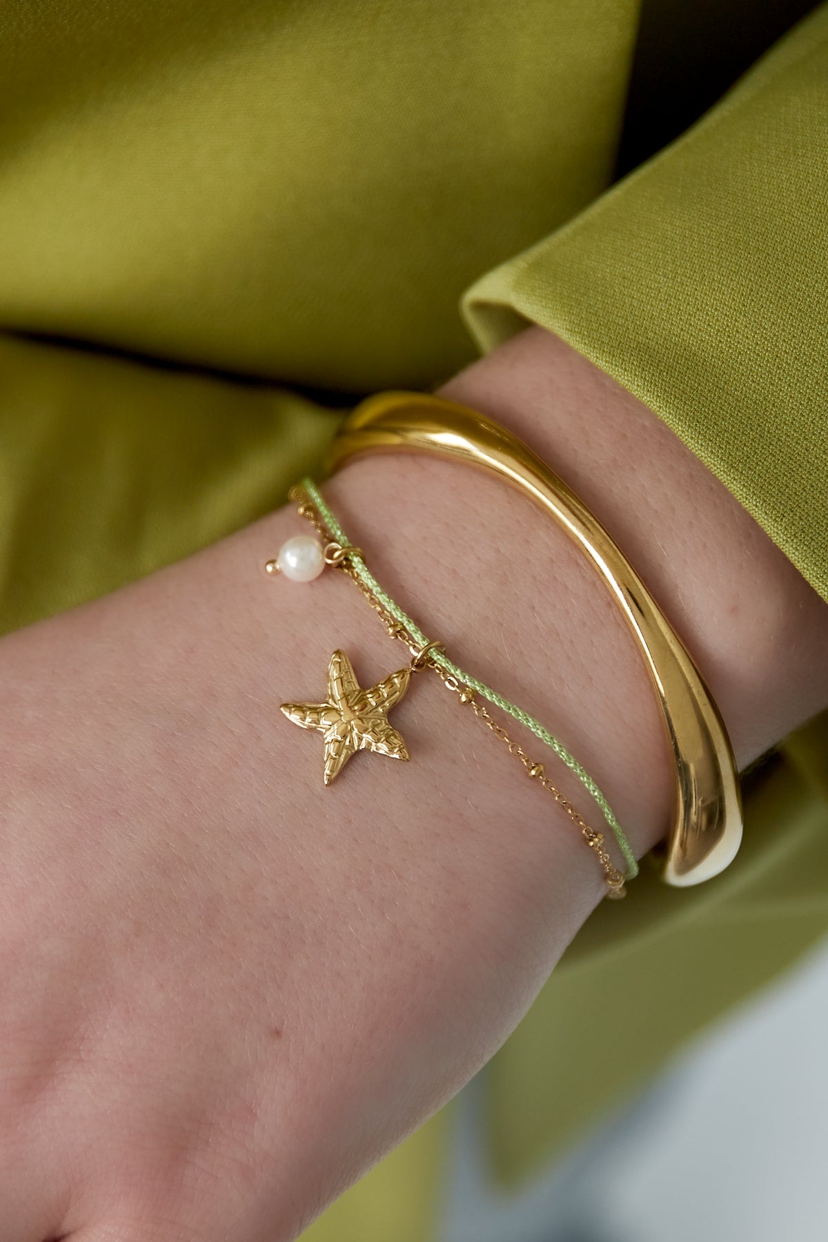 bracelet starfish pearl