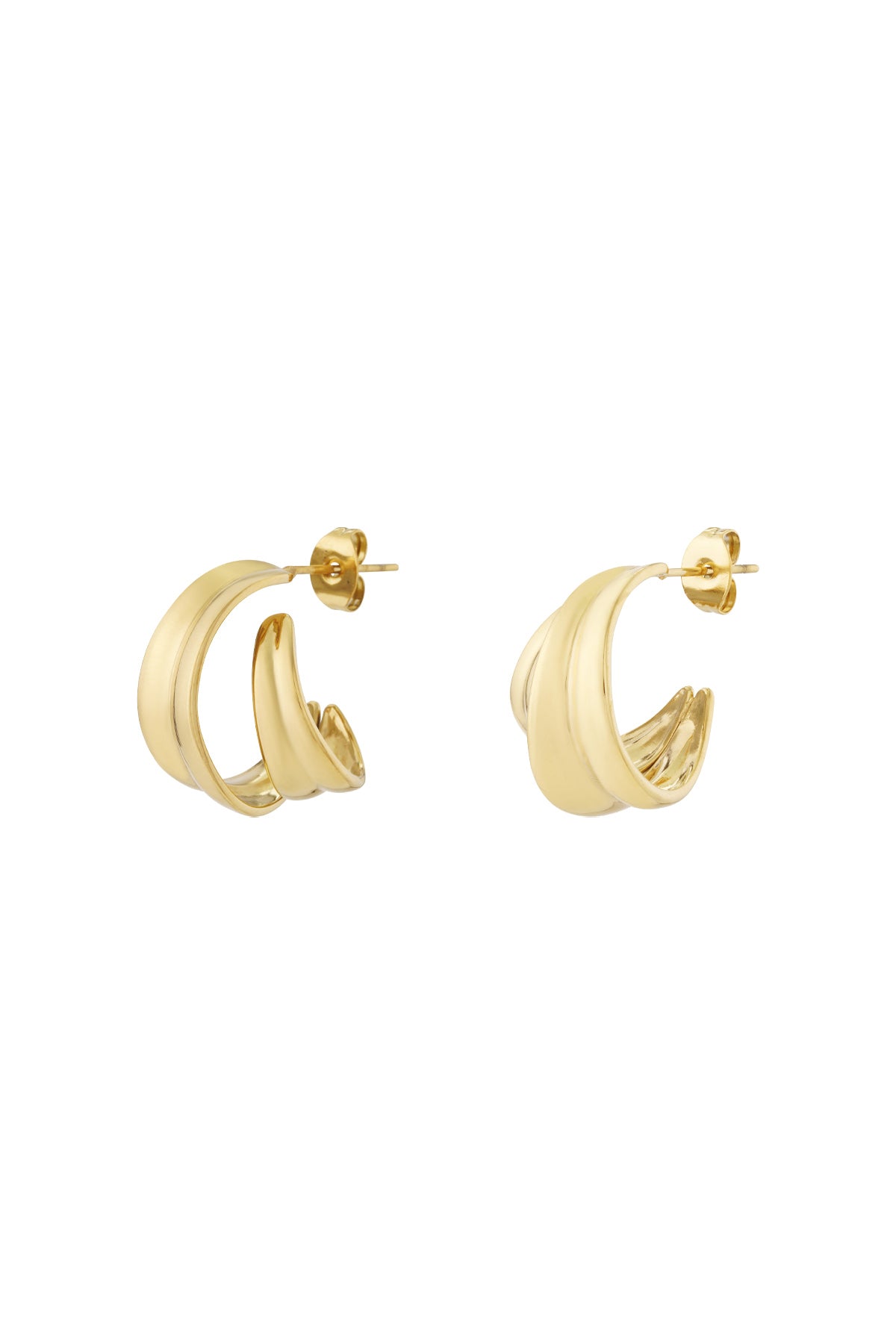 Polished loop earrings
