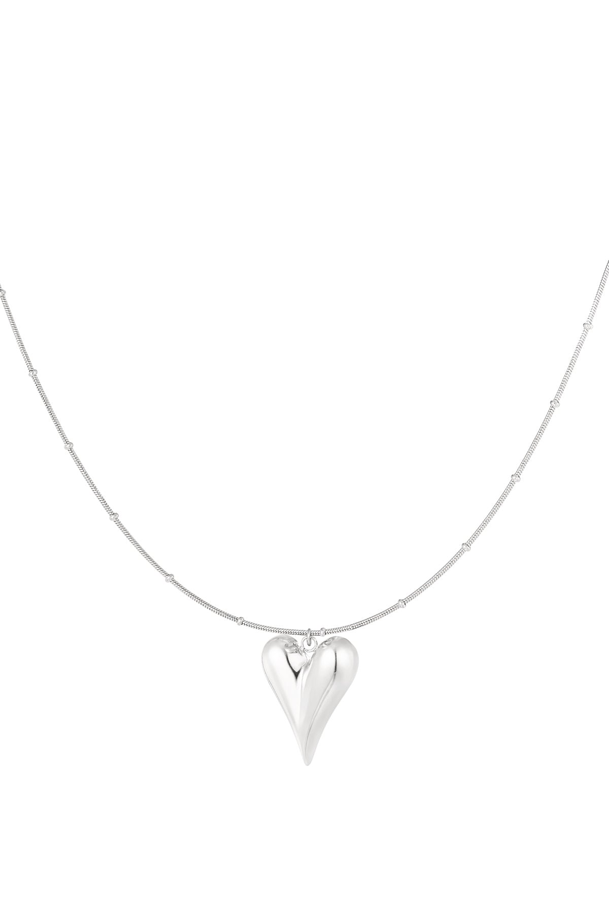 ball chain with iconic heart large