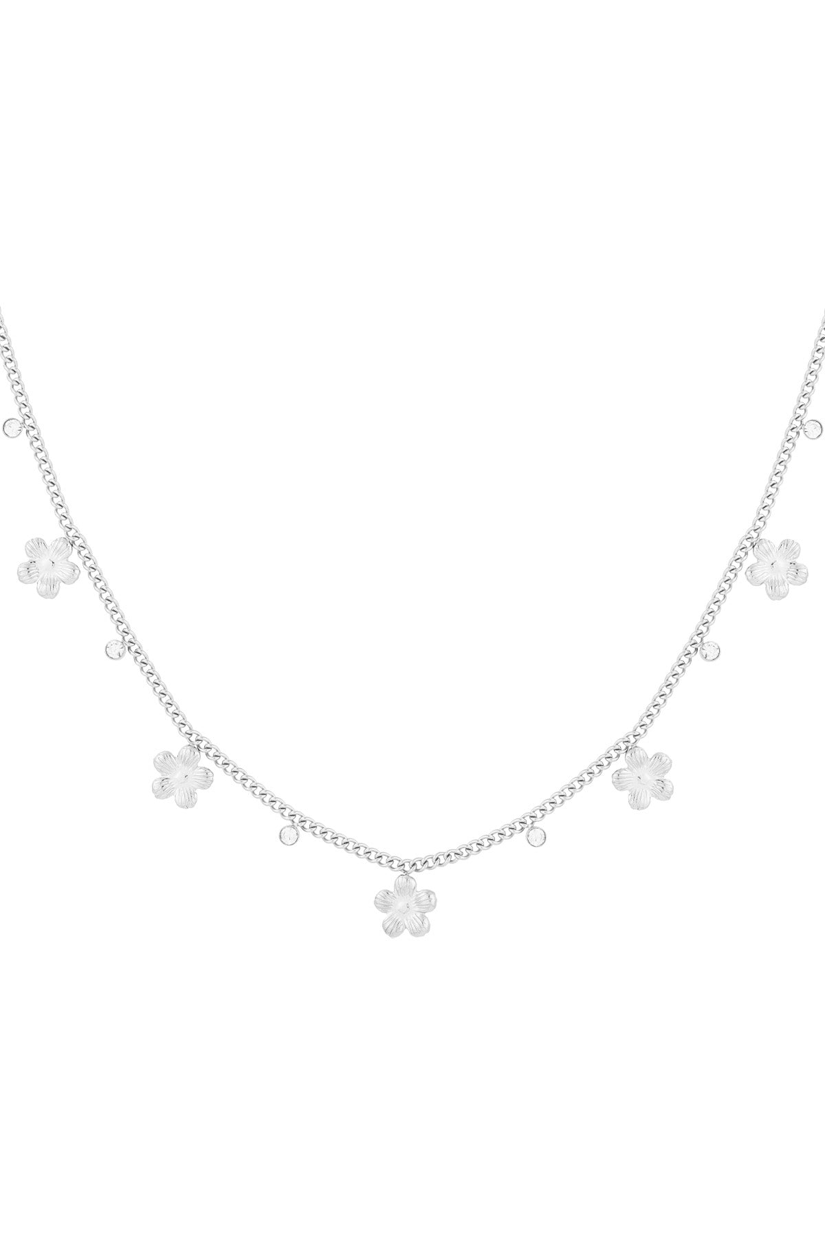 gleaming flower necklace