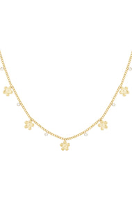 gleaming flower necklace