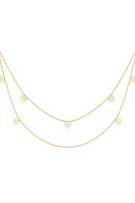 double heart necklace