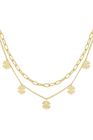 layered luck necklace