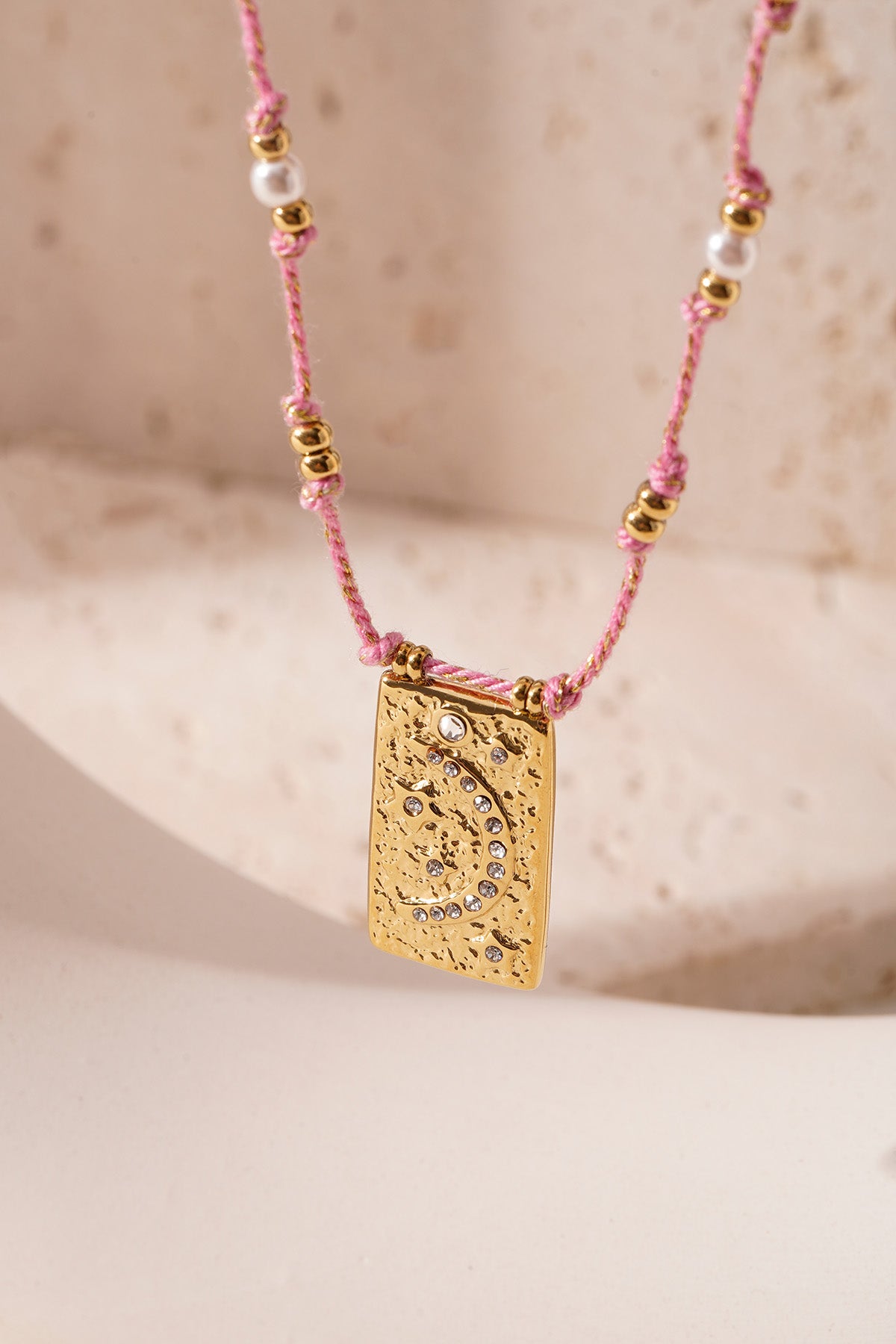 moony necklace - orange &