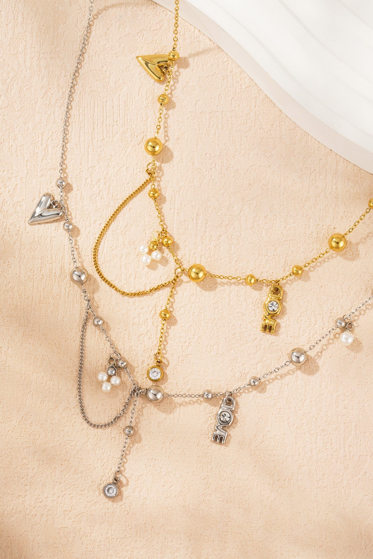 connected love necklace