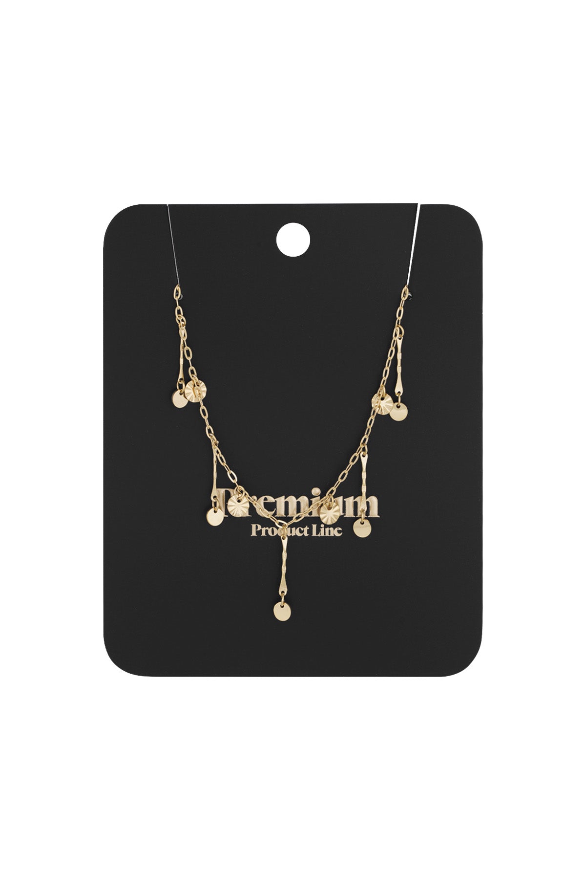 golden glimmer necklace