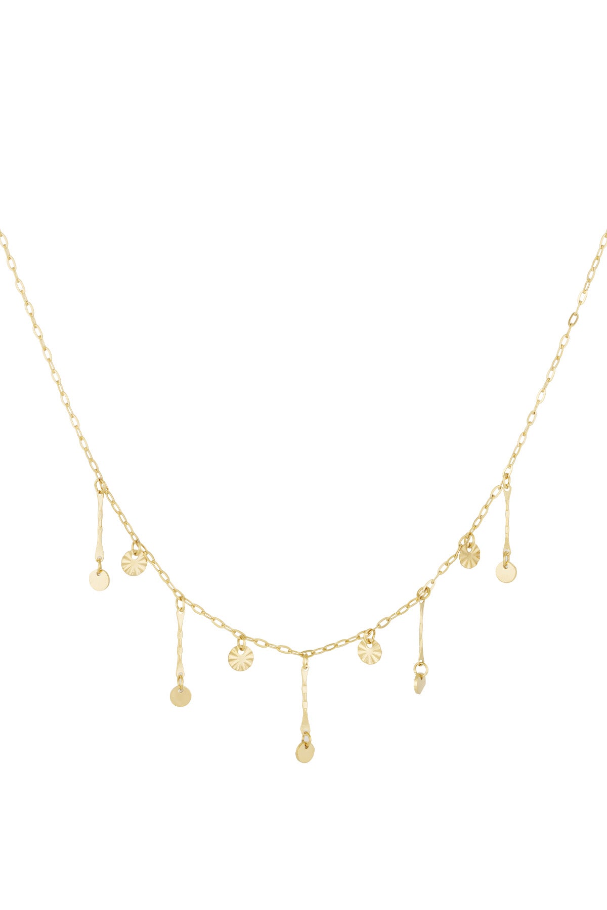 golden glimmer necklace