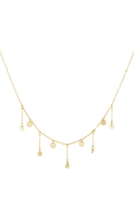 golden glimmer necklace