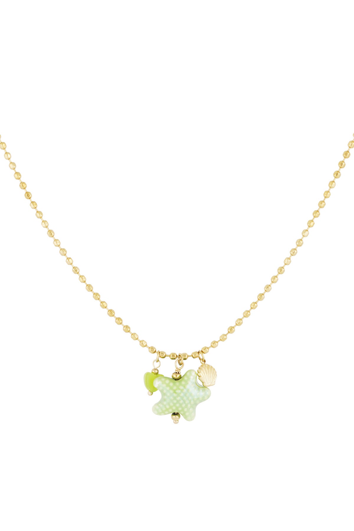 beachside necklace - green &