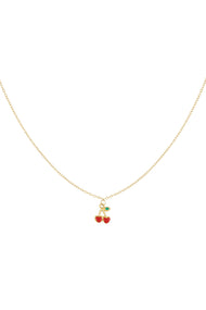 necklace cherry love