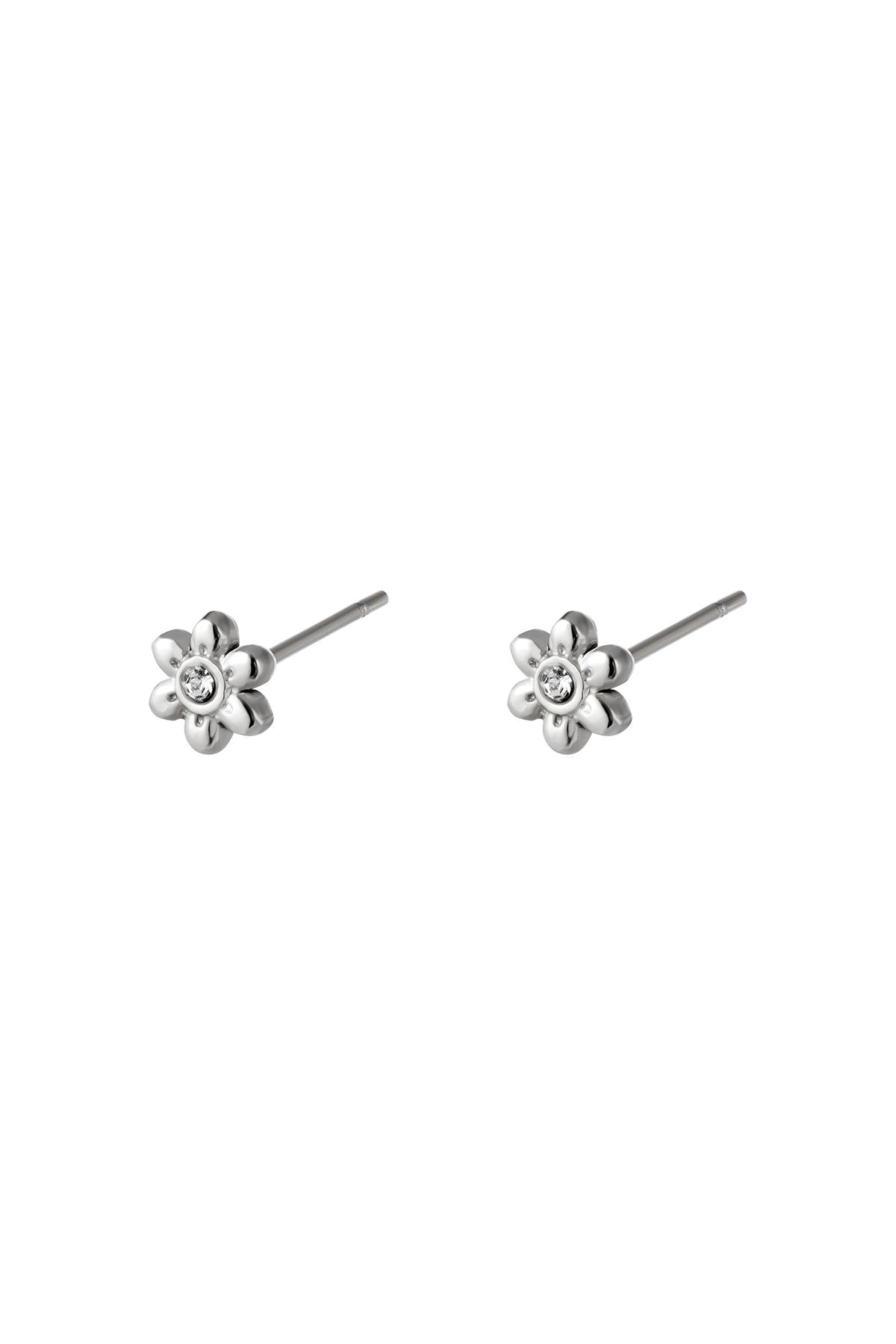 stainless steel earstuds flower