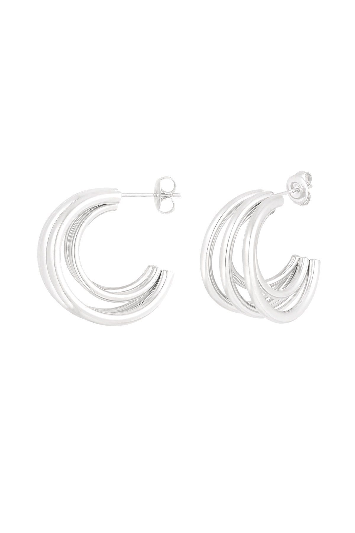 double twisted love earrings