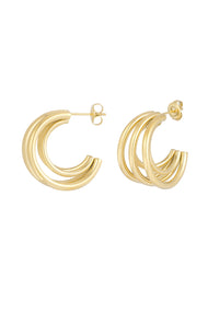 double twisted love earrings