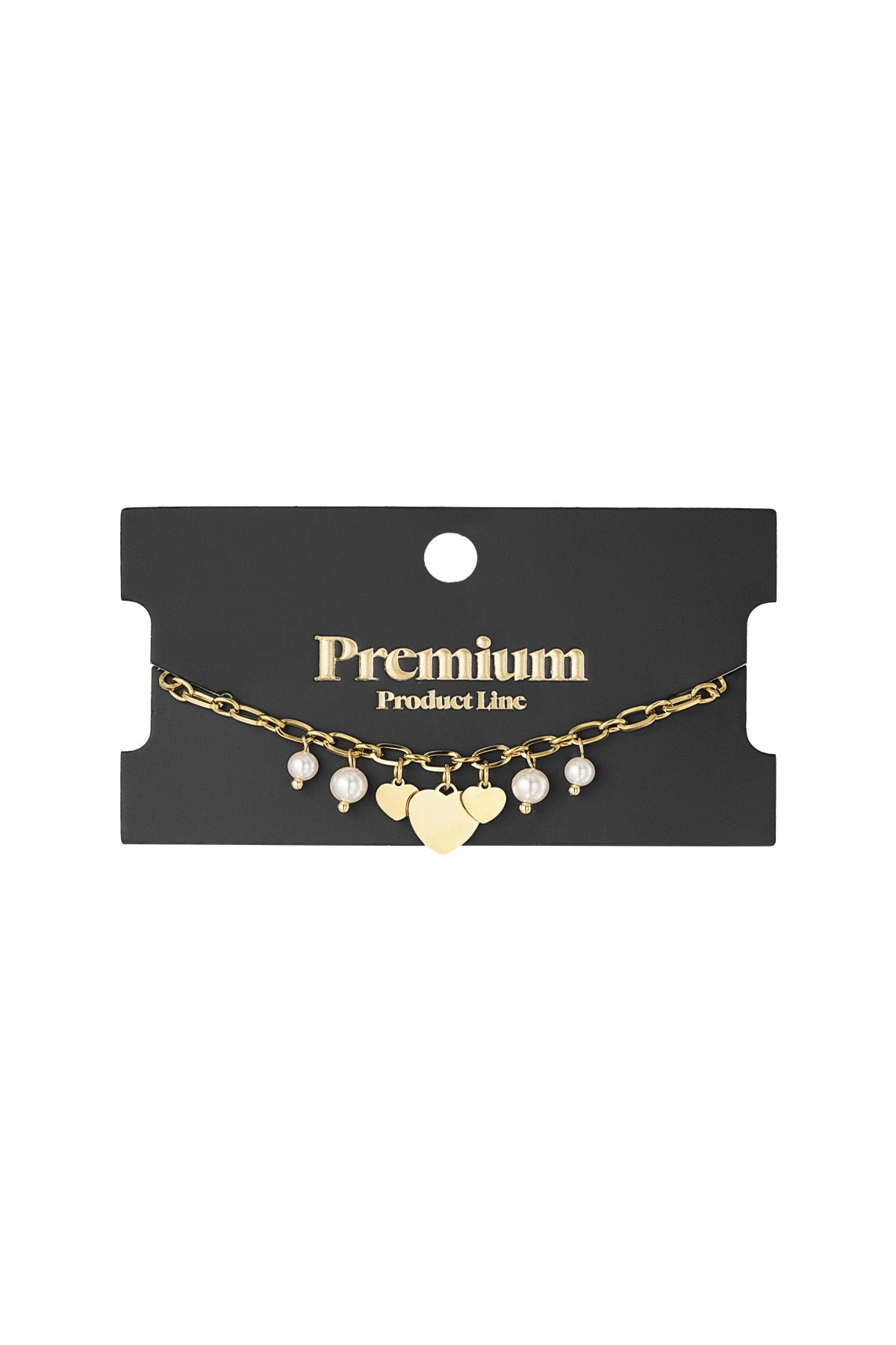 hearts & pearls bracelet