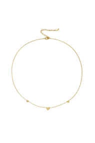 classic necklace with hearts