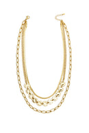 Layered alternating necklaces