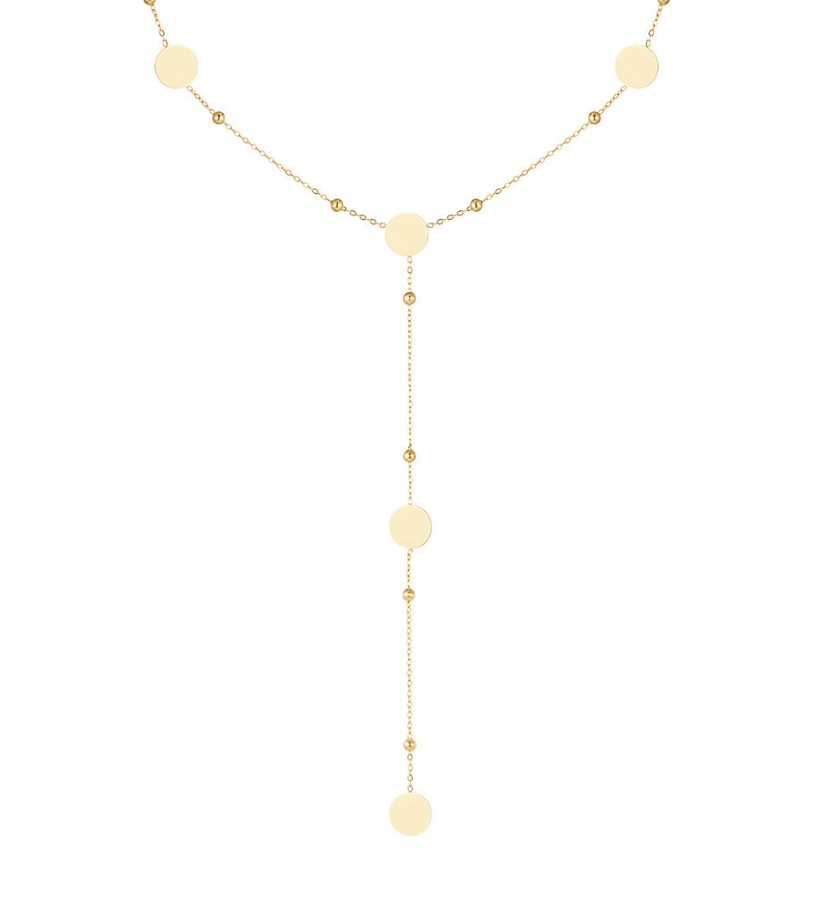 long necklace circles all over