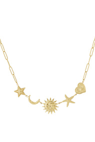 Sun Moon Star Necklace