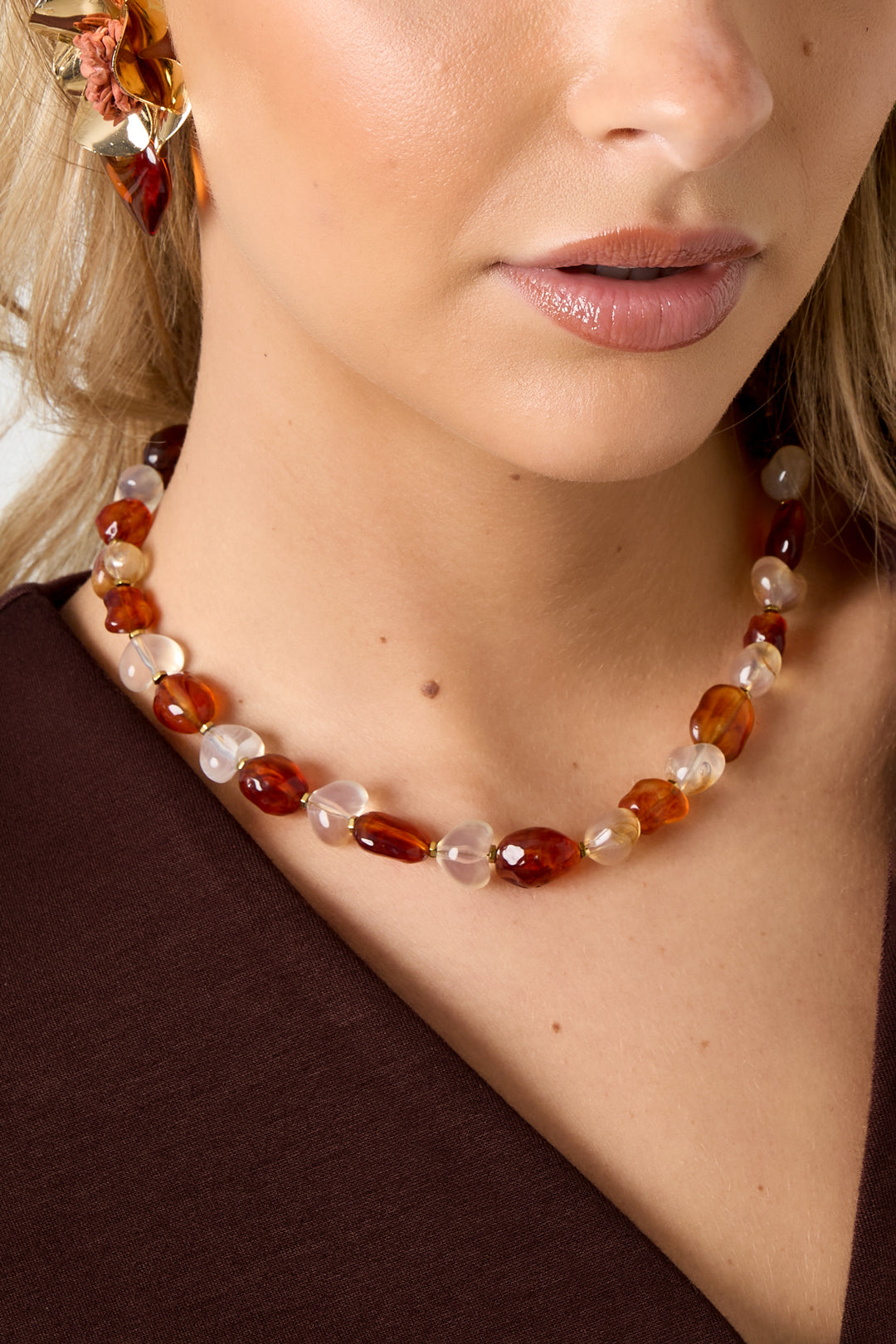 Acrylic Beaded Necklaces Beads Casual Daily Simple Series Women's jewelry