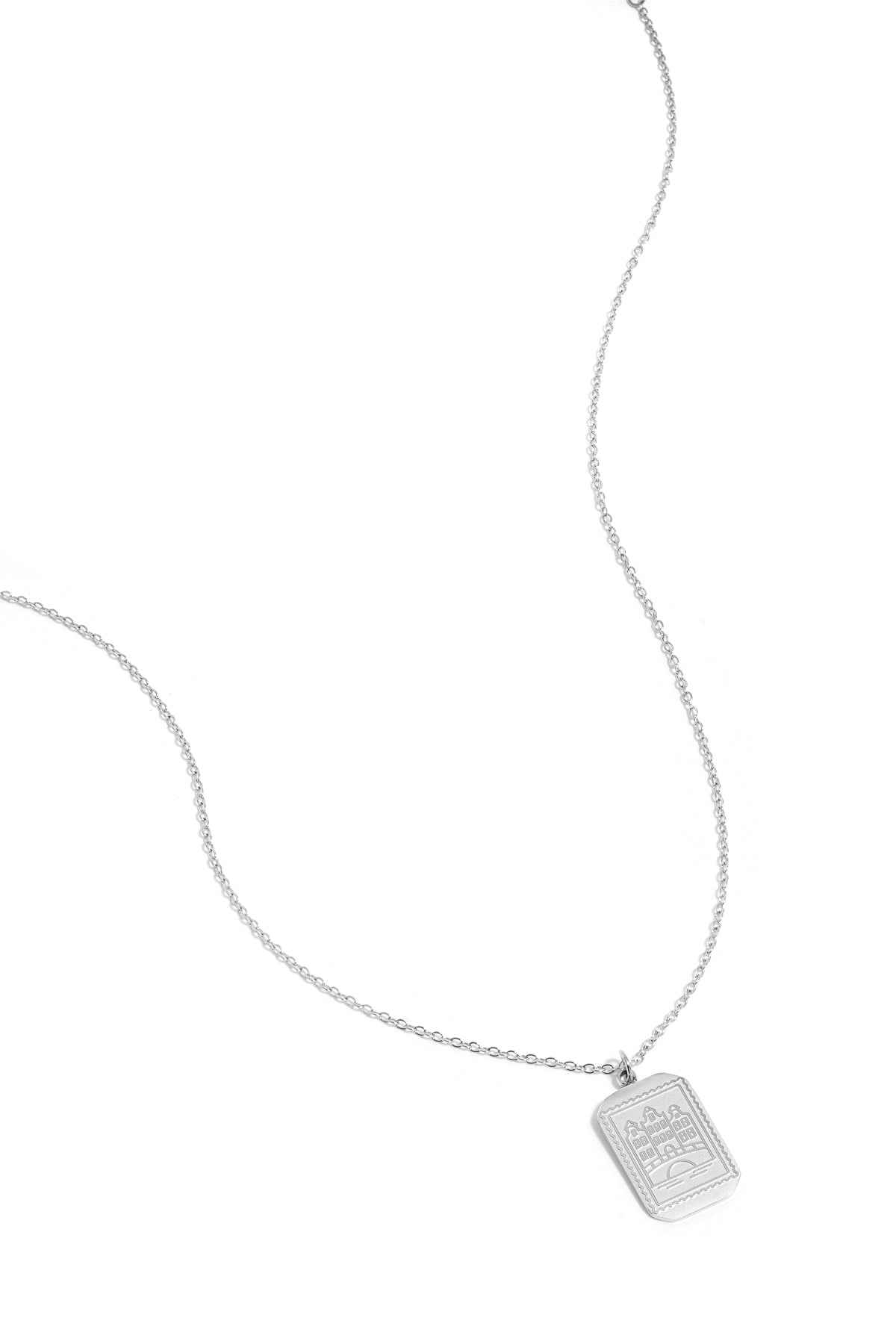 Amsterdam Canal House Stainless Steel Necklace