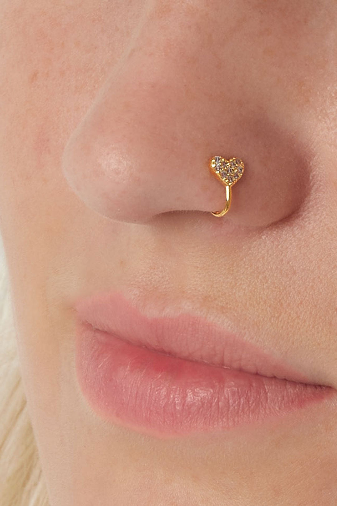 Nose & ear cuff heart
