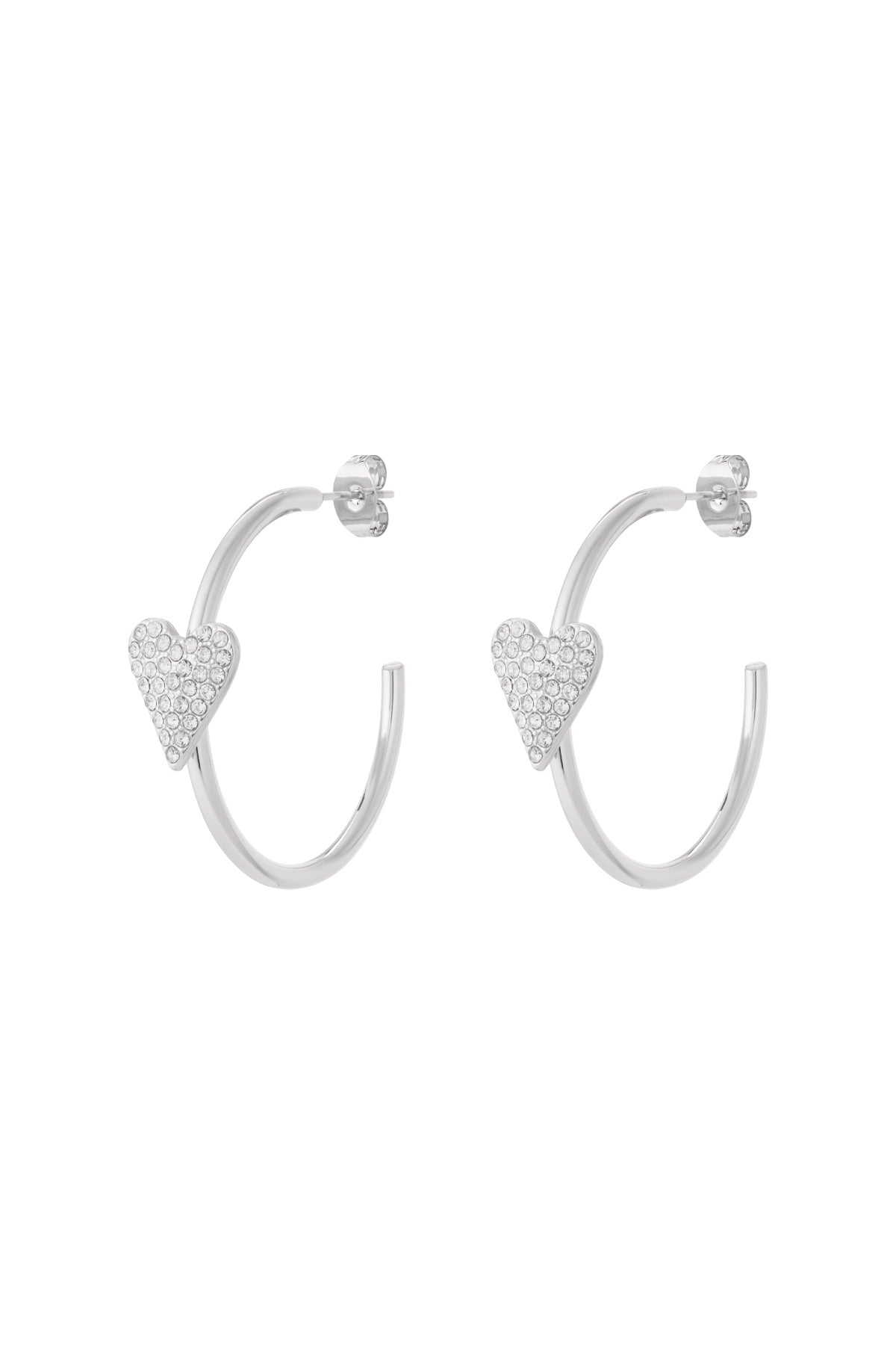 Heart hoop Earrings