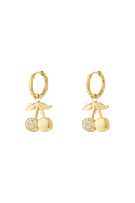 Cherry sparkle earrings