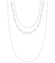 Layered Necklace mixed pearls