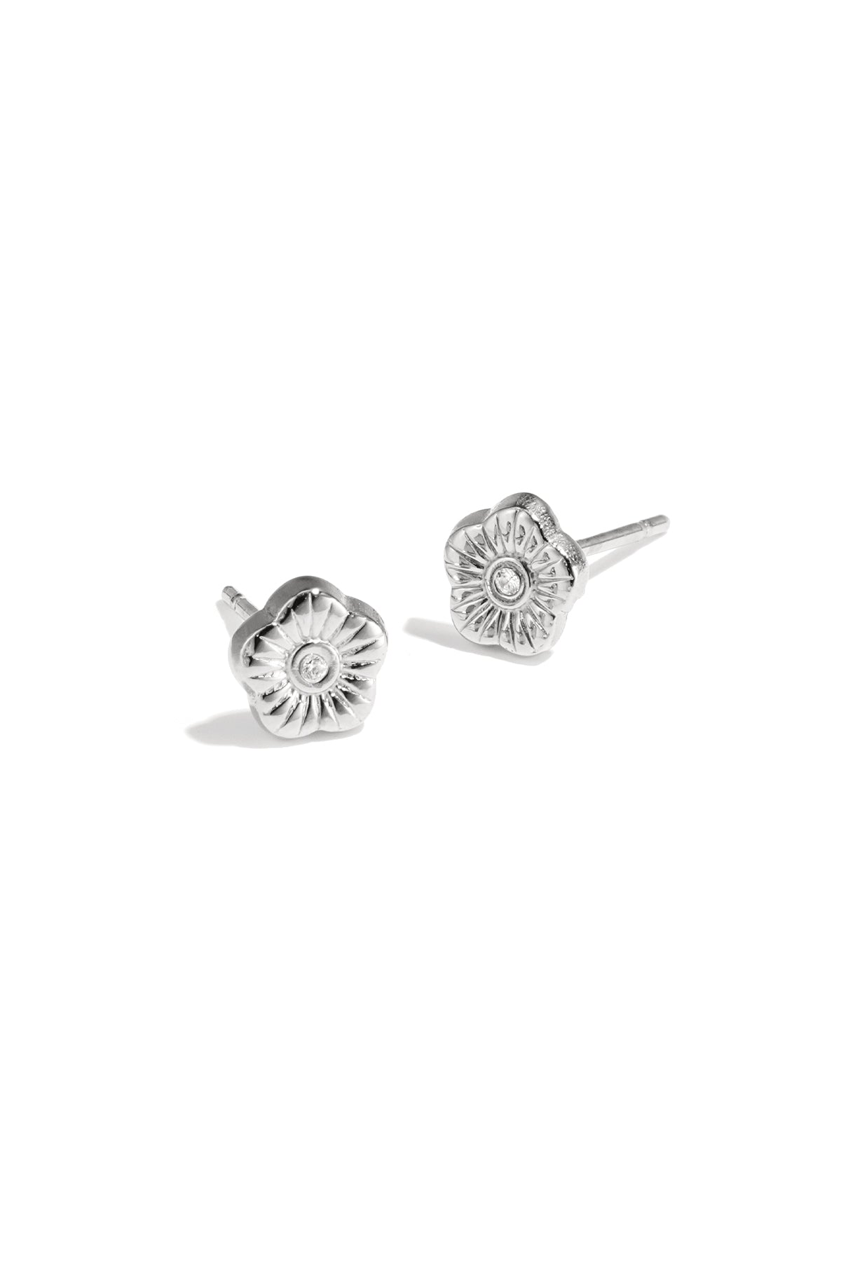 Earrings Flower Stainless Steel