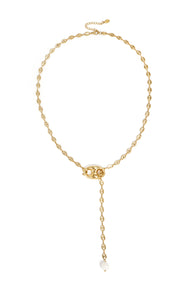 Necklace with hanging bead